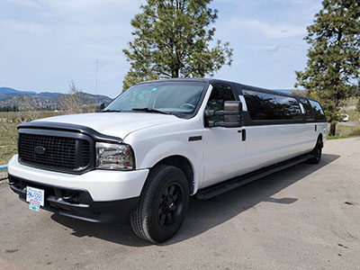 Ford Excursion Tuxedo available from Okanagan Limousine.